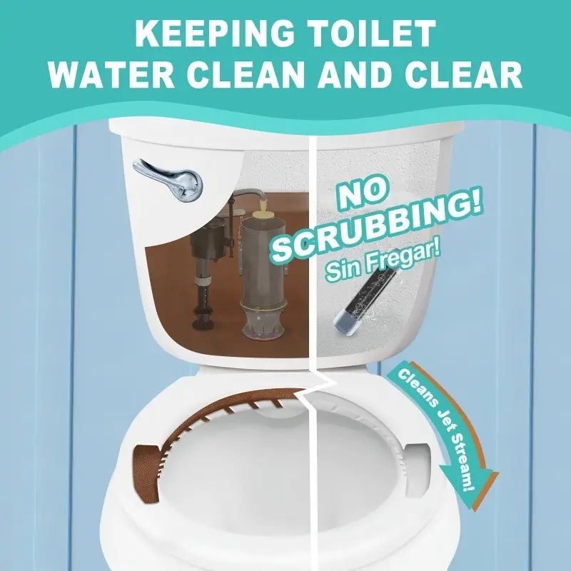 "Eco Toilet Cleaner Kit - Self-Cleaning Magnetic System for Limescale 5/2 Pieces"