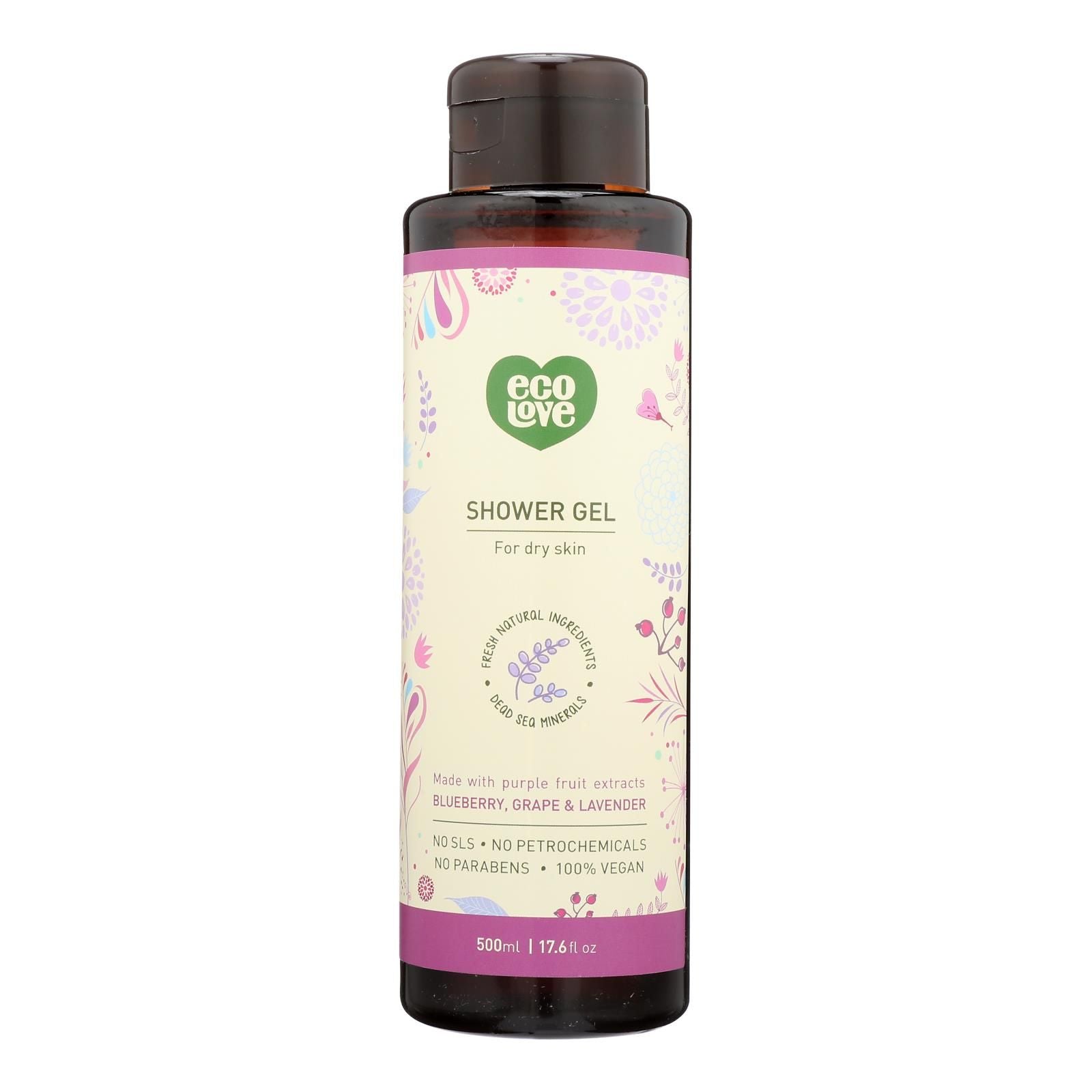 Ecolove Purple Fruit Vegan Shower Gel