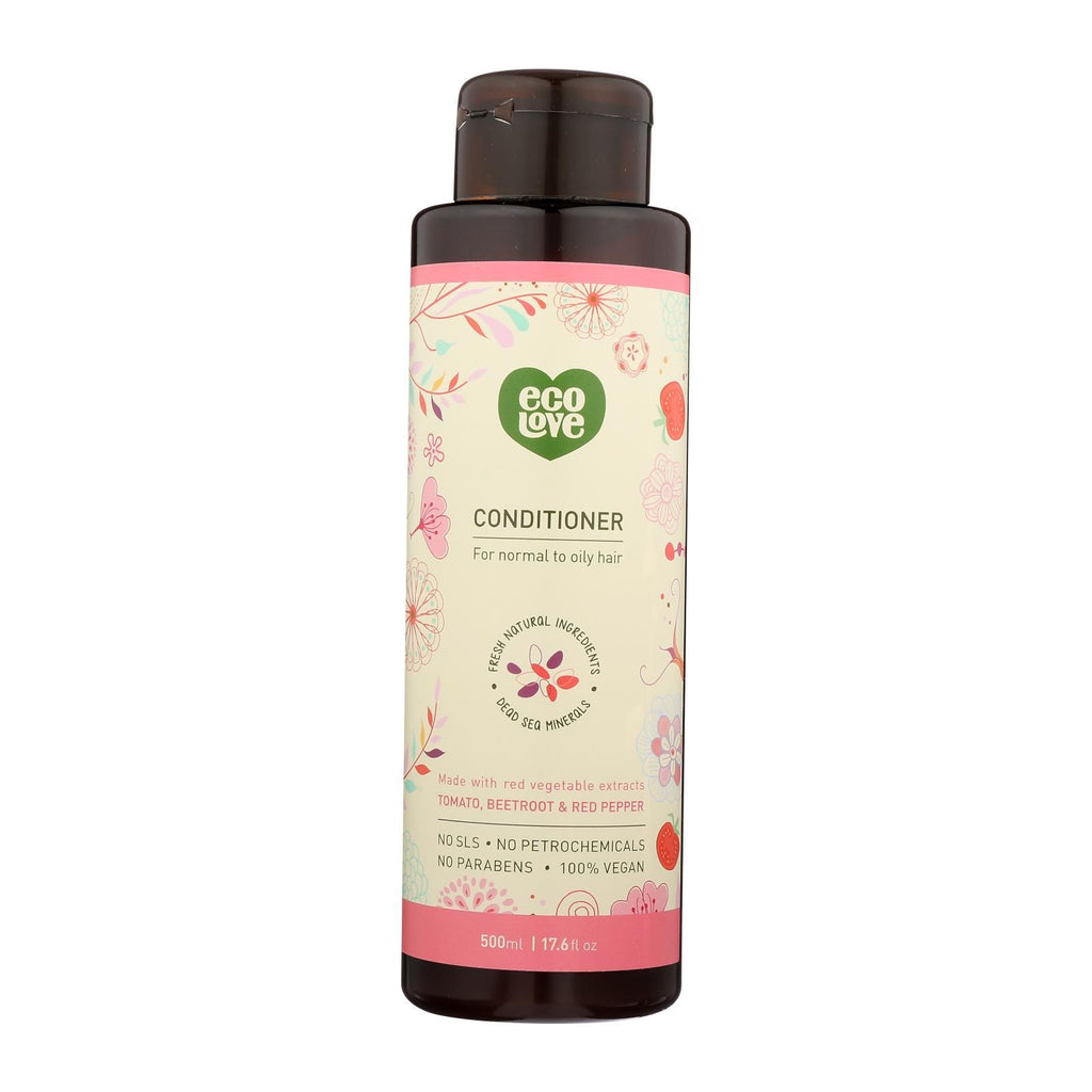 Ecolove Red Vegetables Conditioner for Normal to Oily Hair, 17.6 fl