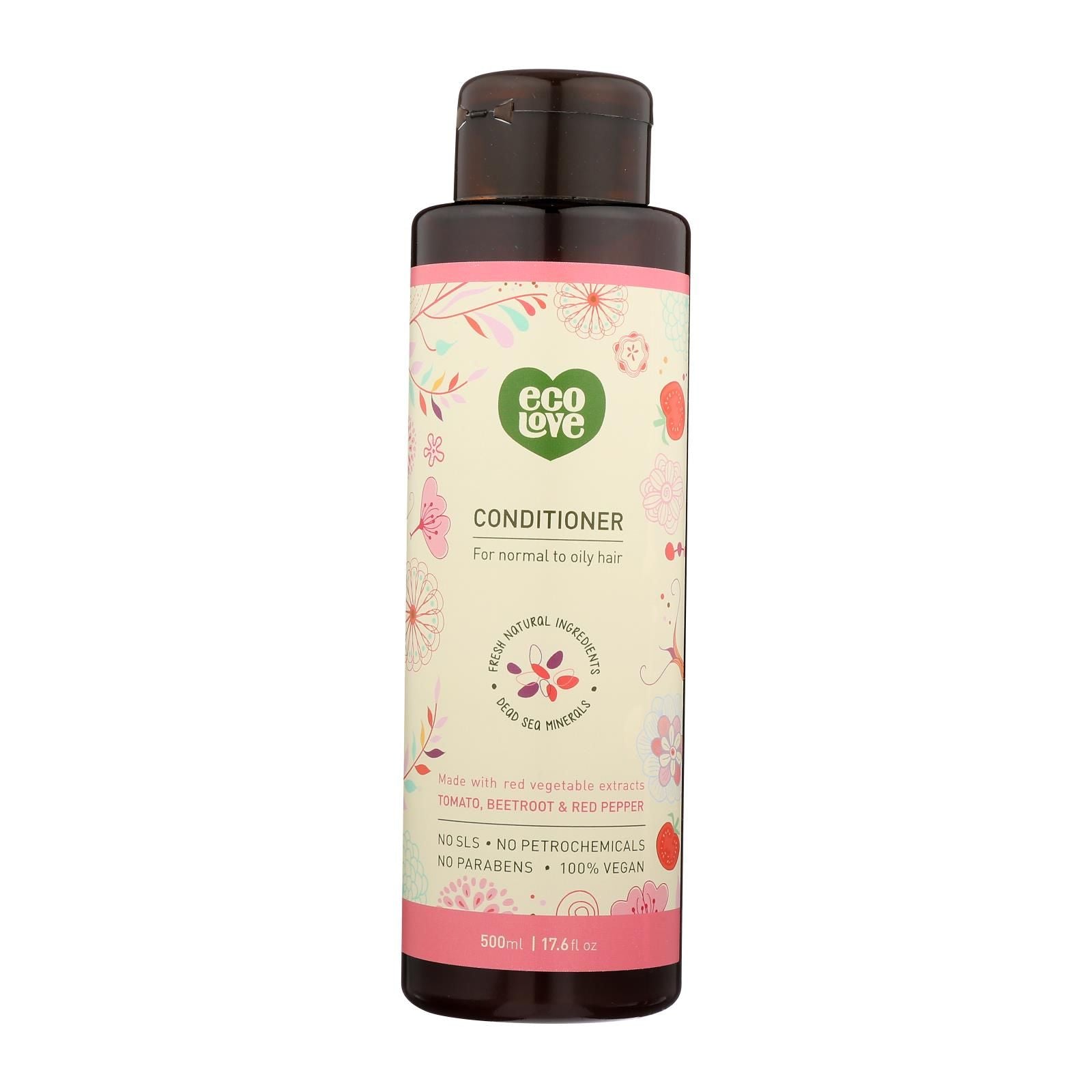 Ecolove Red Vegetables Conditioner for Normal to Oily Hair, 17.6 fl