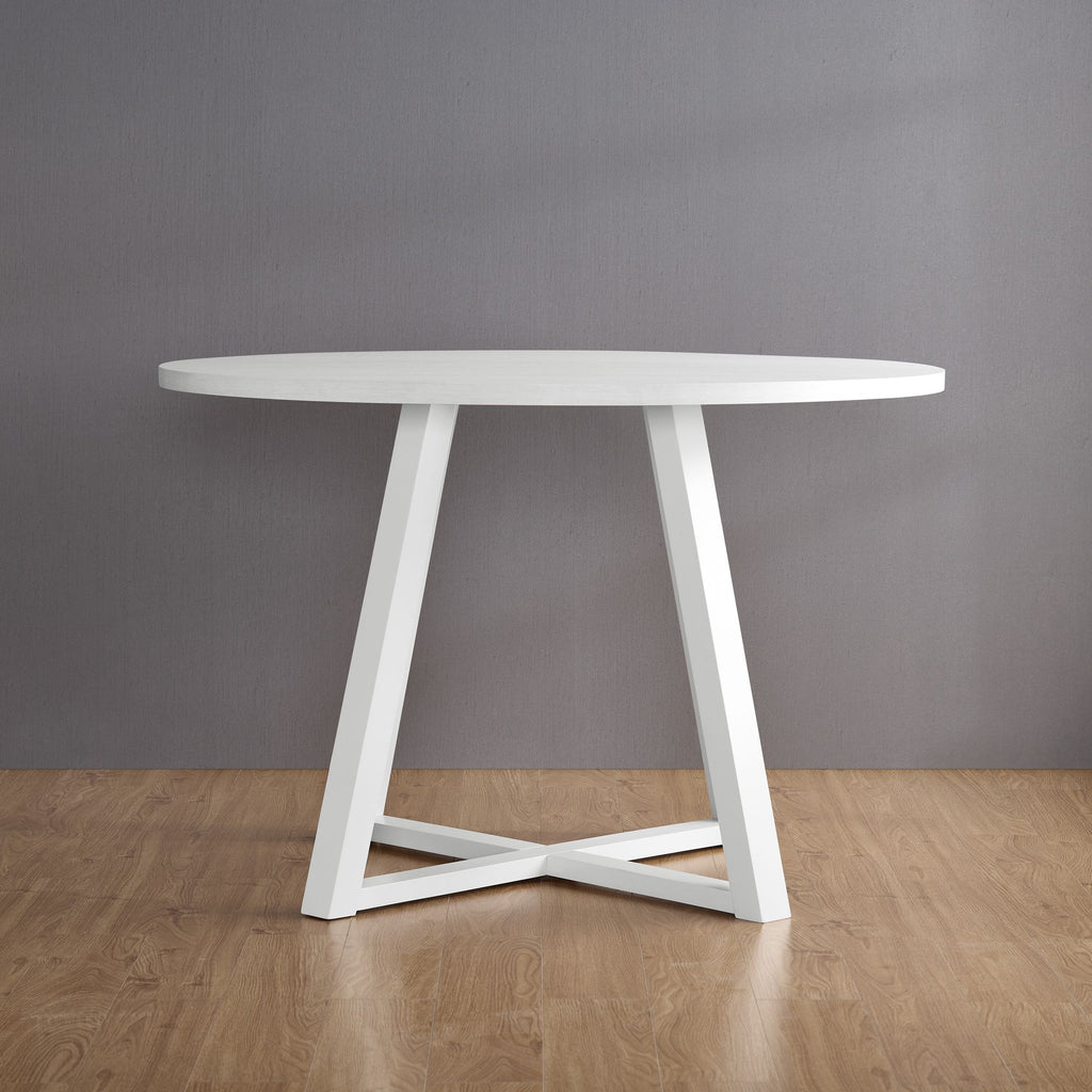 Edo Contemporary Round Trestle Dining Table