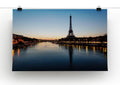 Eiffel Tower Travel Wall Art Canvas Print or Poster - 3X-Large (40" x 26") / Poster Print