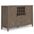 Ela Smoky Brown Sideboard with Wine Storage and Drawers