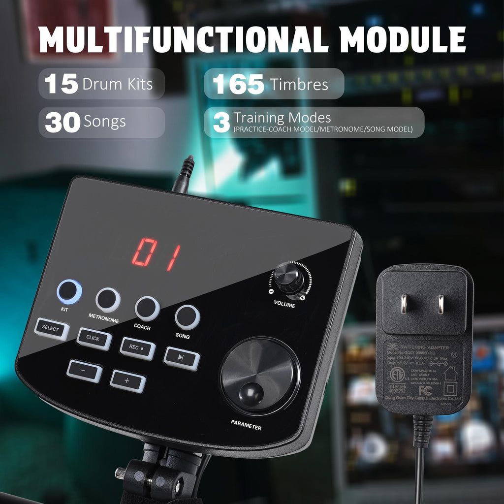 Beginner Electronic Drum Set for Quiet Practice