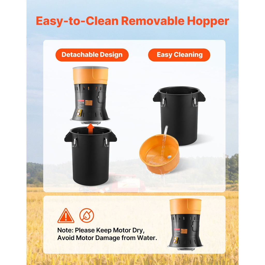 Electric Grain and Spice Mill with Interchangeable Screens