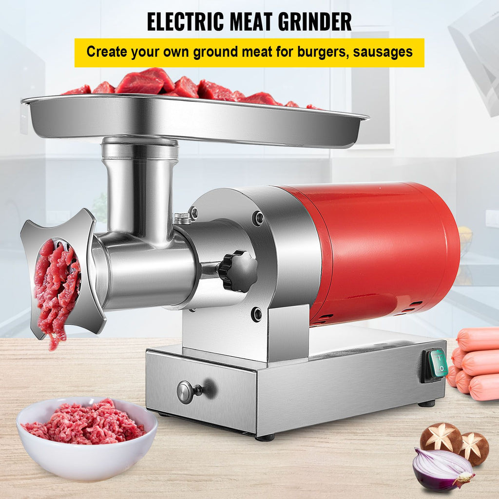 Electric Meat Grinder with Two Plates and Sausage Kit
