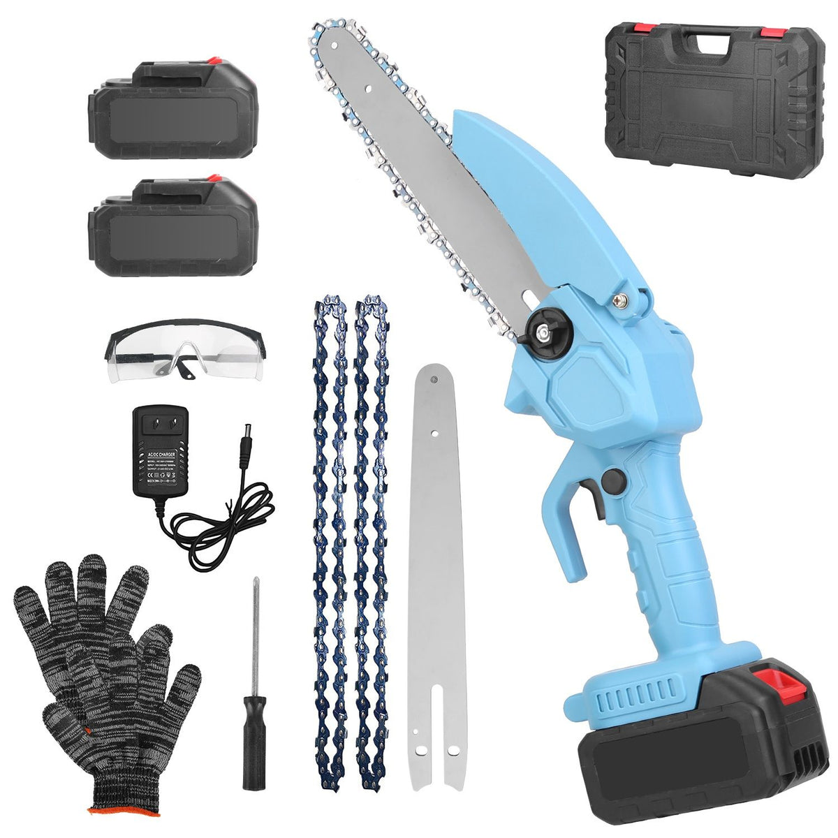 Cordless Mini Chainsaw Kit for Pruning and Wood Cutting