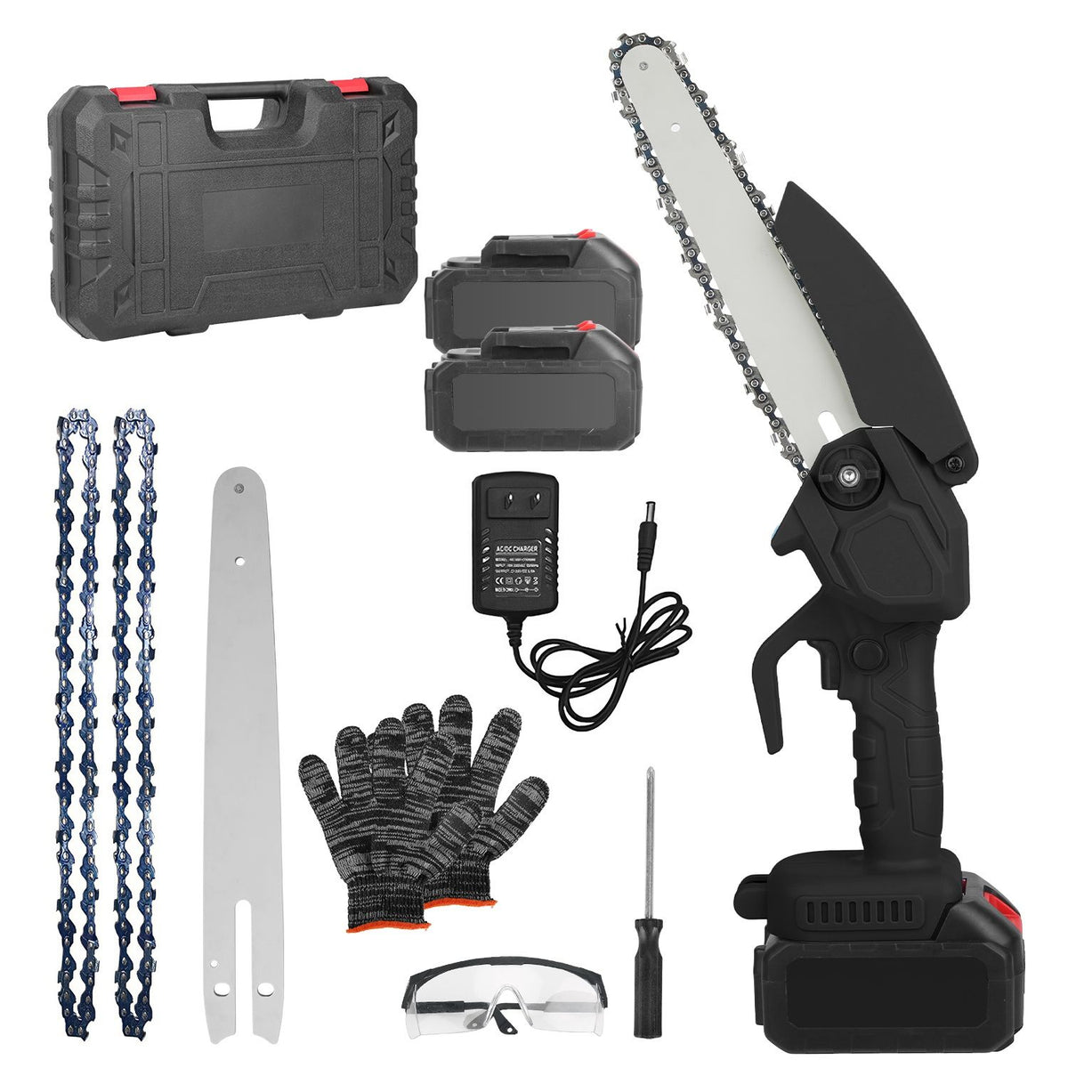 Cordless Mini Chainsaw Kit for Pruning and Wood Cutting