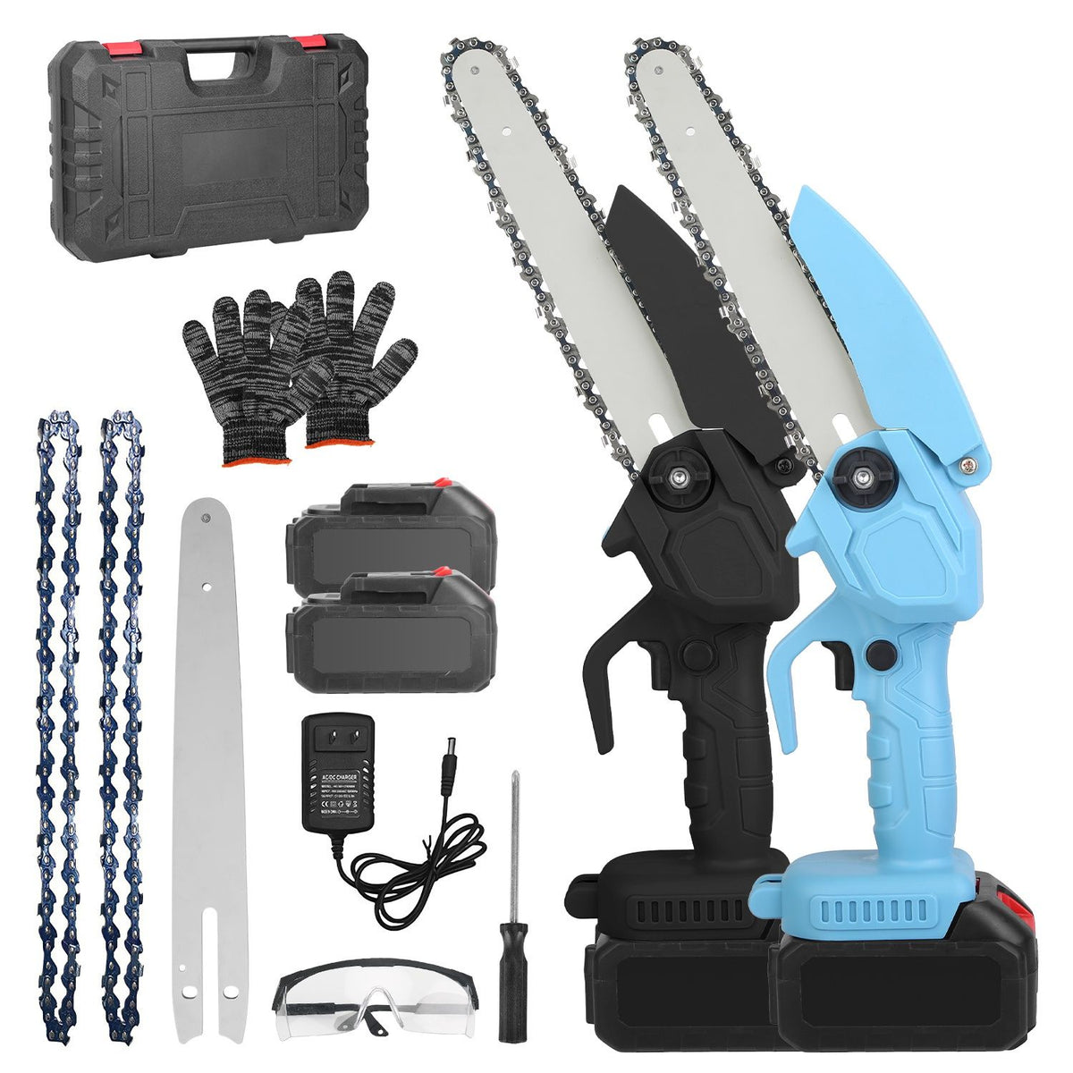 Cordless Mini Chainsaw Kit for Pruning and Wood Cutting