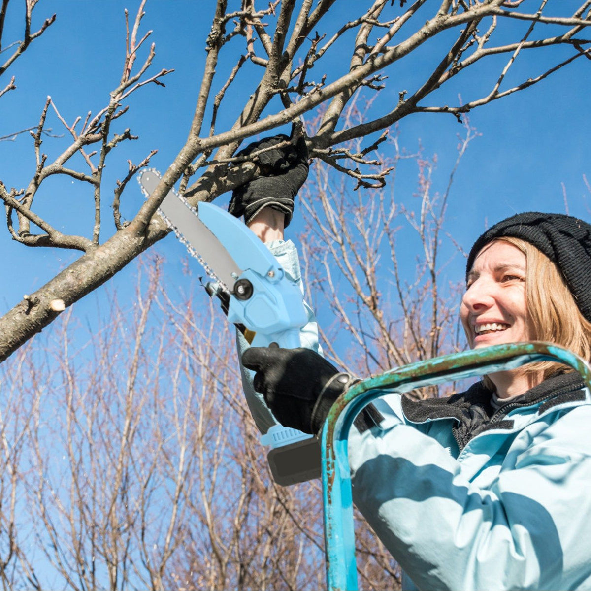 Cordless Mini Chainsaw Kit for Pruning and Wood Cutting