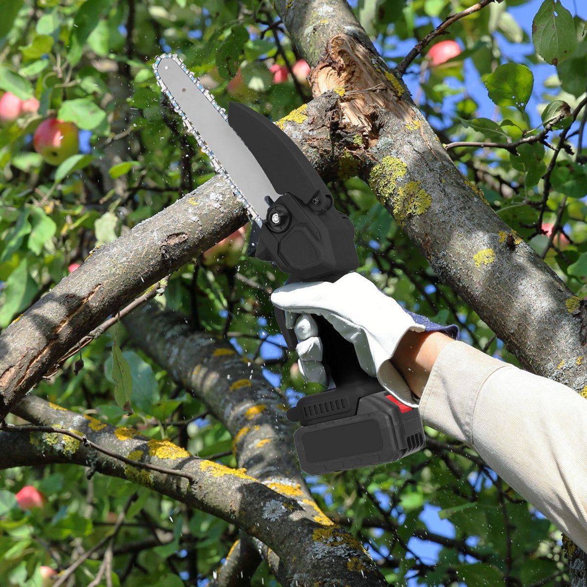 Cordless Mini Chainsaw Kit for Pruning and Wood Cutting