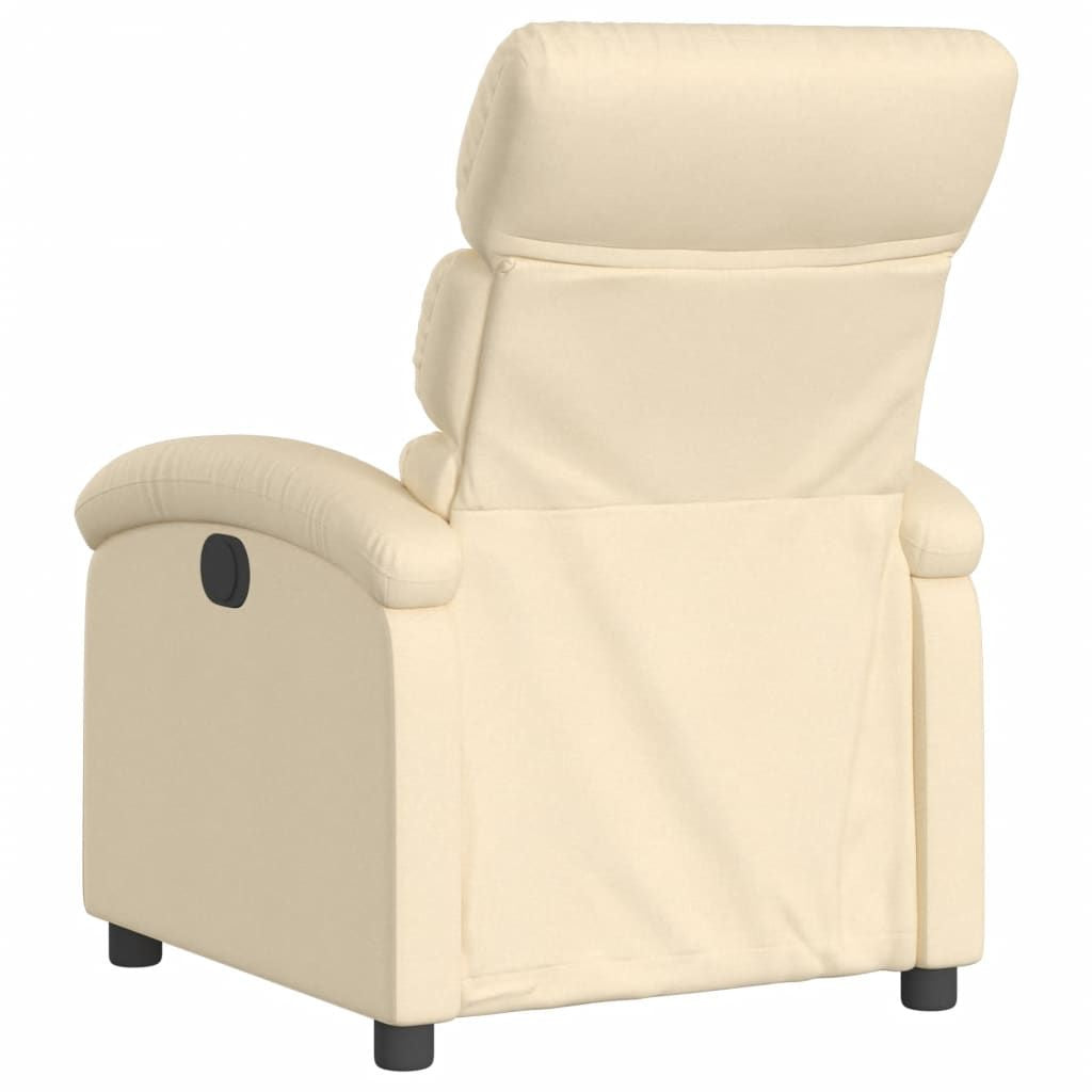 Cream Fabric Electric Recliner Chair – Comfort & Modern Design