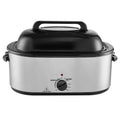 Electric Roaster Oven with Self-Basting Lid and Versatile Cooking Options