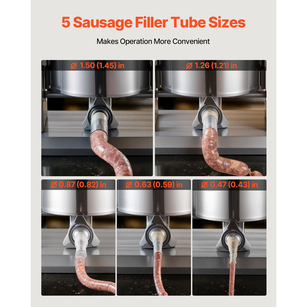 Electric Sausage Stuffer, / 25 L Vertical Meat Stuffer, Stepless Speed Control and