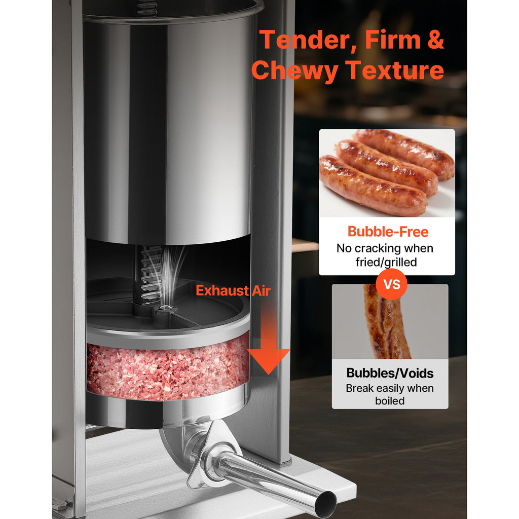 Electric Sausage Stuffer, / 25 L Vertical Meat Stuffer, Stepless Speed Control and