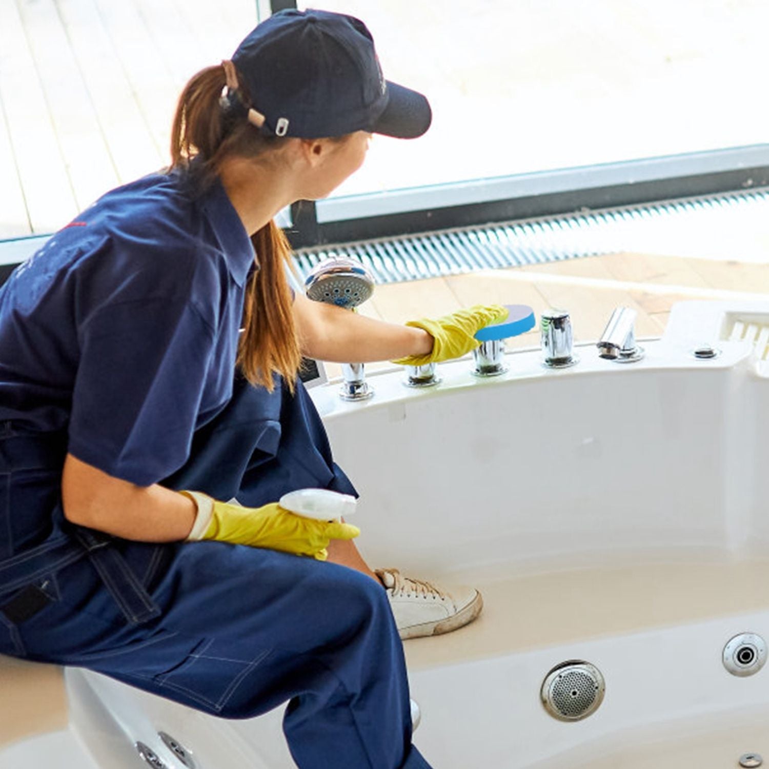 Cordless Spin Scrubber with Eight Brush Heads
