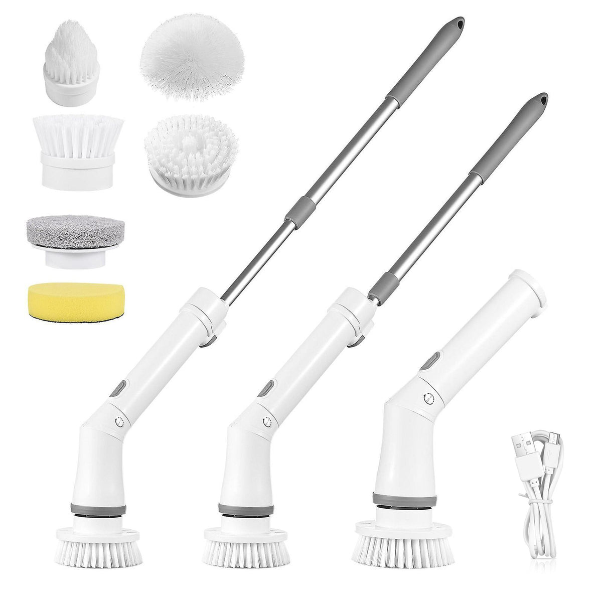 Cordless Spin Scrubber with Six Cleaning Heads