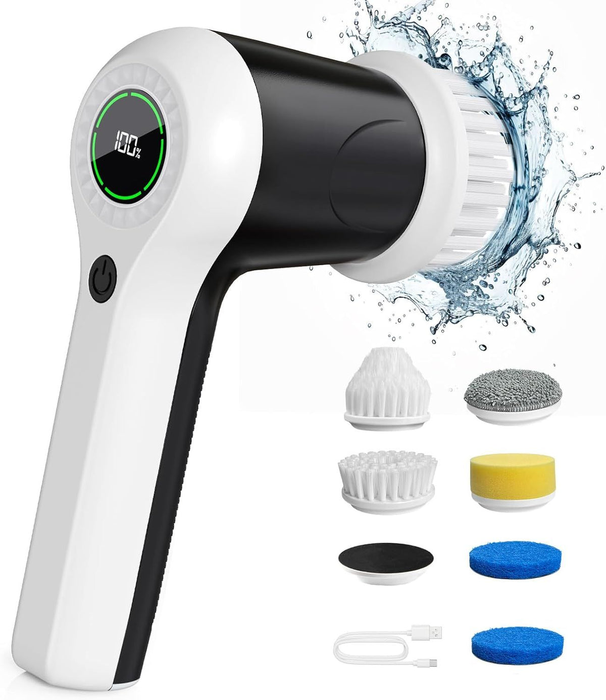 Cordless Two-Speed Electric Spin Scrubber