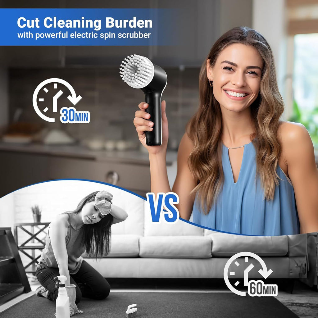 Cordless Two-Speed Electric Spin Scrubber