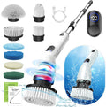 Cordless Electric Spin Scrubber with Eight Brush Heads