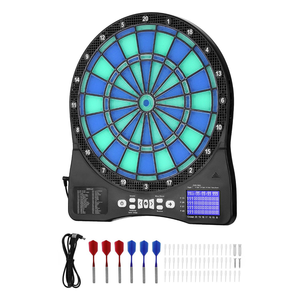 LED Electronic Dartboard with Live LCD Scoring