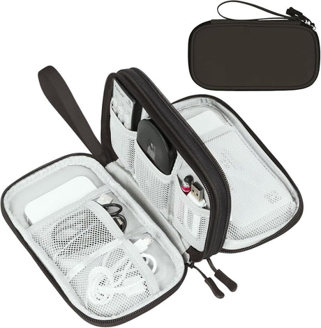 Portable water-ready Double-Layer Electronic Organizer for Travel