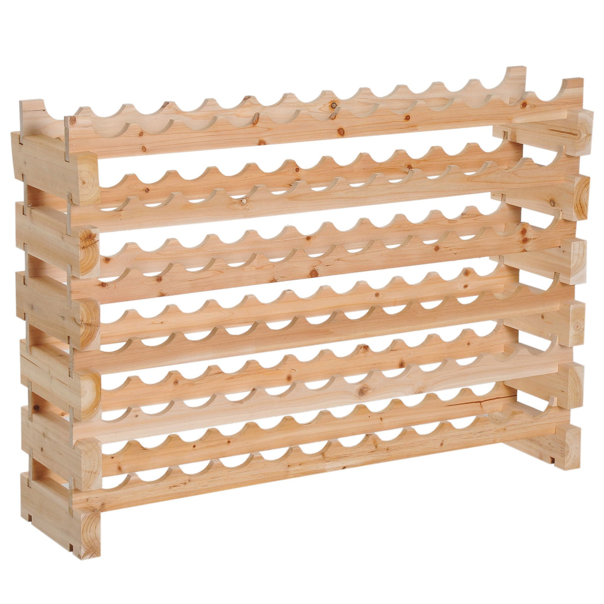 Modular Stacking Wine Rack with Customizable Finish