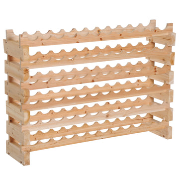 Modular Stacking Wine Rack with Customizable Finish