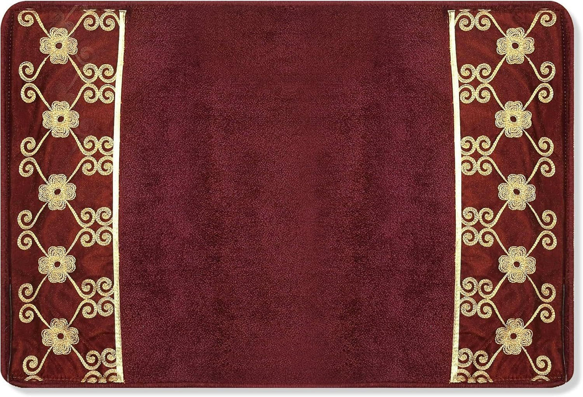Elegant Rose Classic Bathroom Rug - Modern Luxury Decor