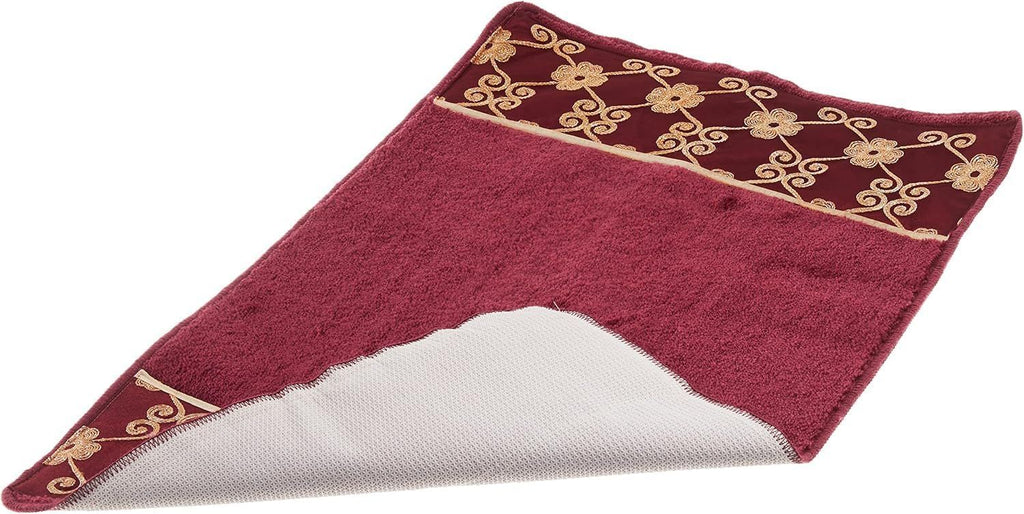 Elegant Rose Classic Bathroom Rug - Modern Luxury Decor