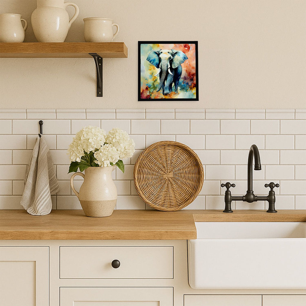 Contemporary Elephant Framed Wall Art