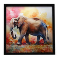 Elephant Artwork in a Contemporary Frame