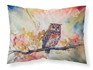 Elf Owl Artwork Easy-Care Standard Pillowcase