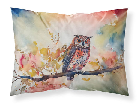 Elf Owl Artwork Easy-Care Standard Pillowcase