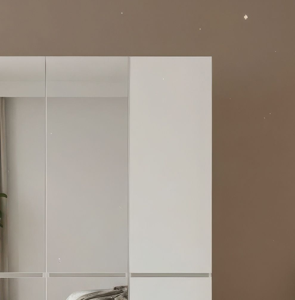 Elise White Modular Walk-In Closet System with Mirror