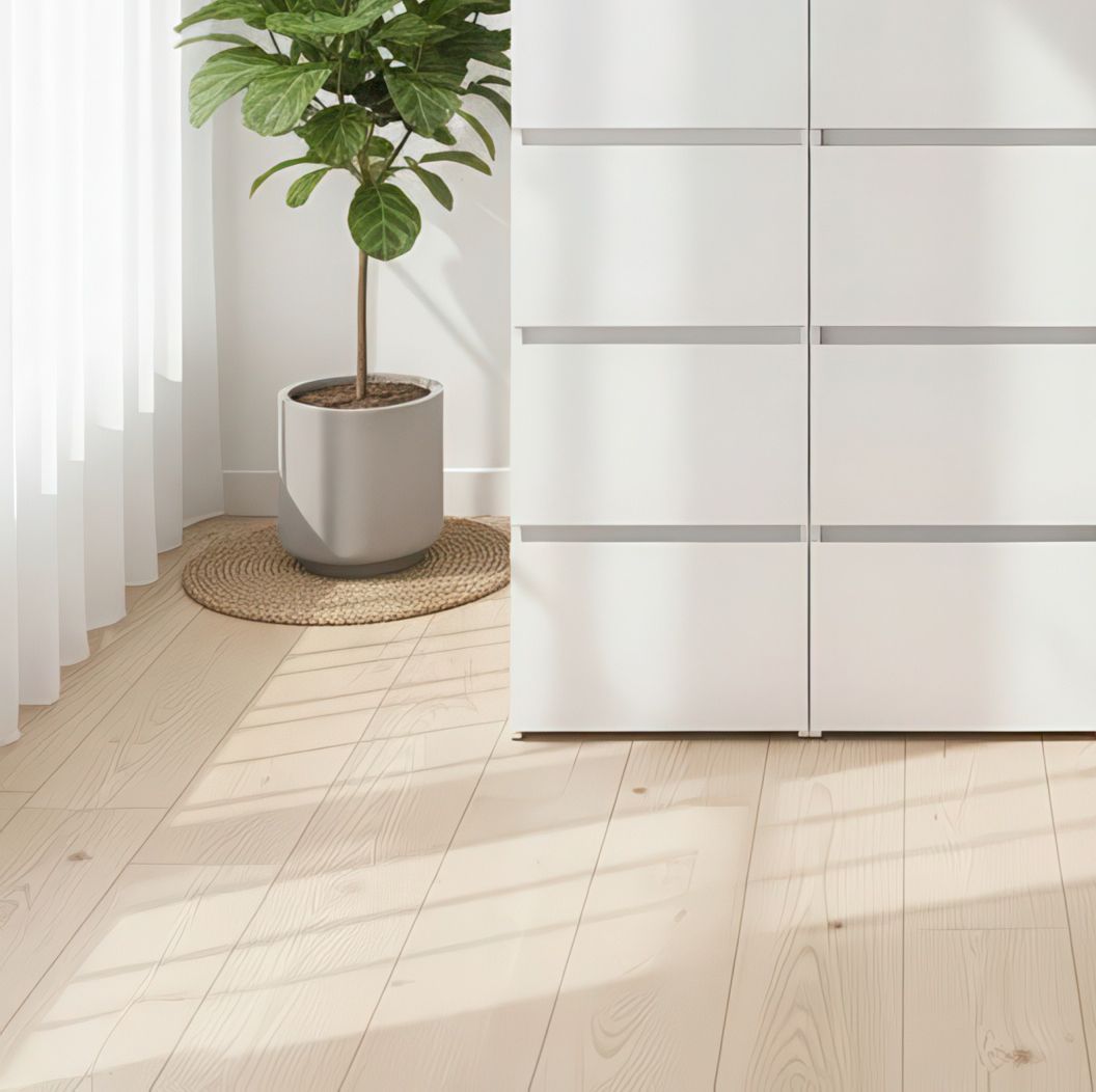 Elise White Modular Closet System with Mirror