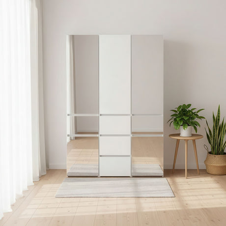 Elise Five-Unit Modular Closet with Mirror