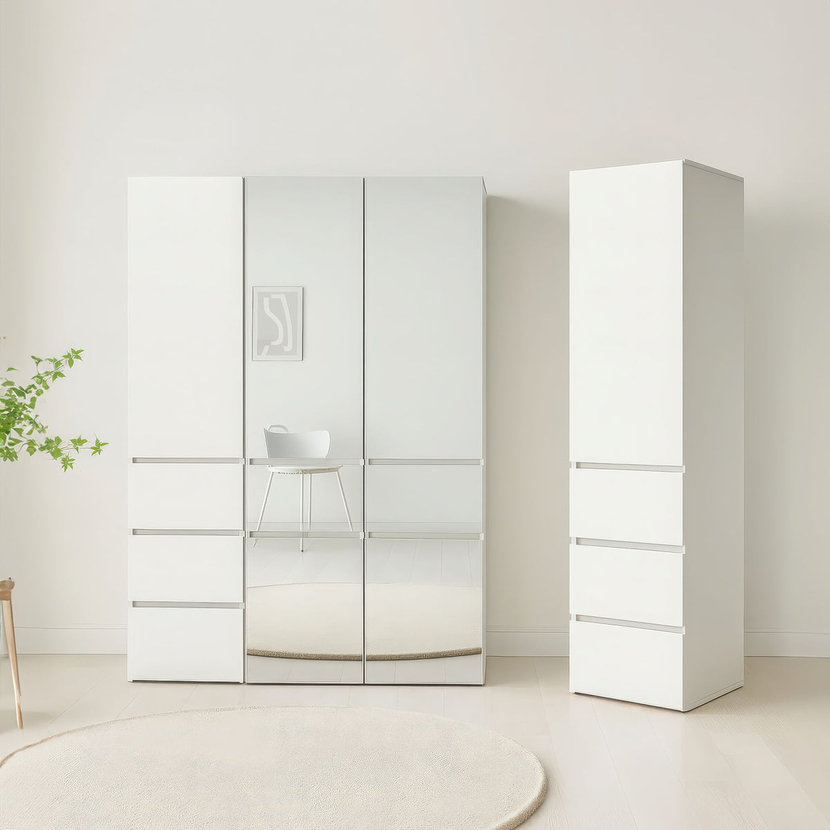 Elise Slim Modular Closet Cabinet with Drawers