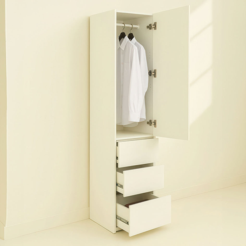 Elise Slim Modular Closet Cabinet with Drawers