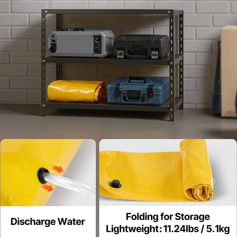 Reusable Flood Barrier for Doors and Garages