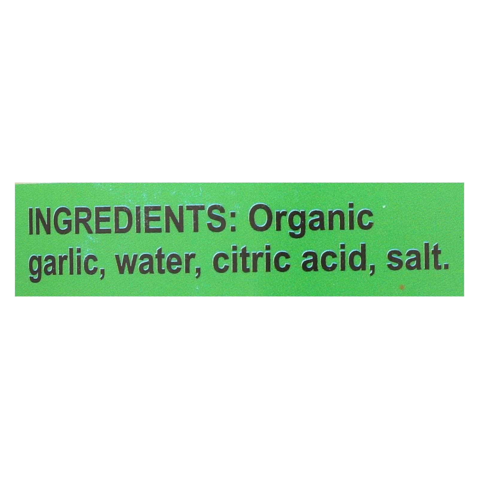 Organic Chopped Garlic - Jar (Case of 12)