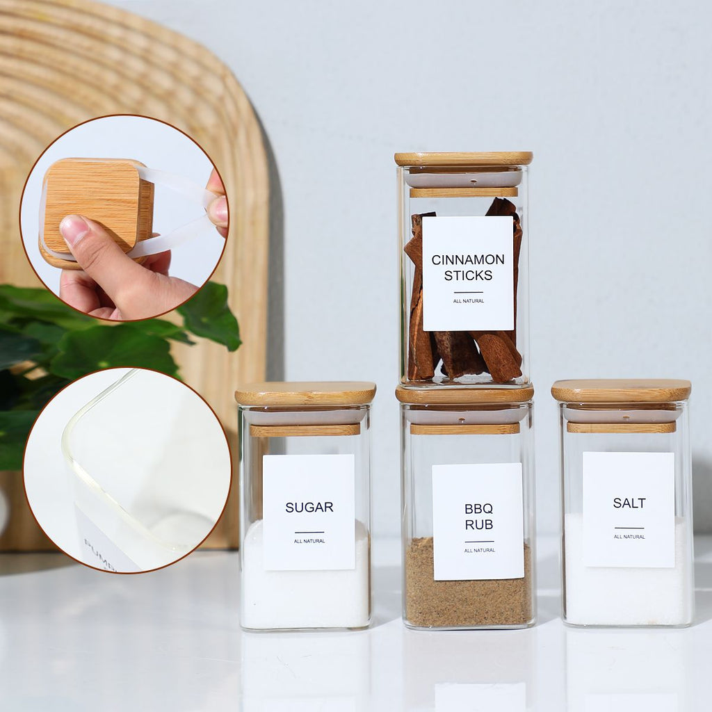 Coordinated Spice Jar and Pantry Label Set