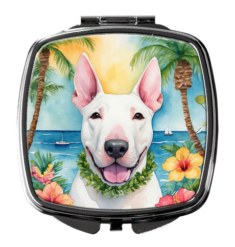 English Bull Terrier Luau Folding Mirror