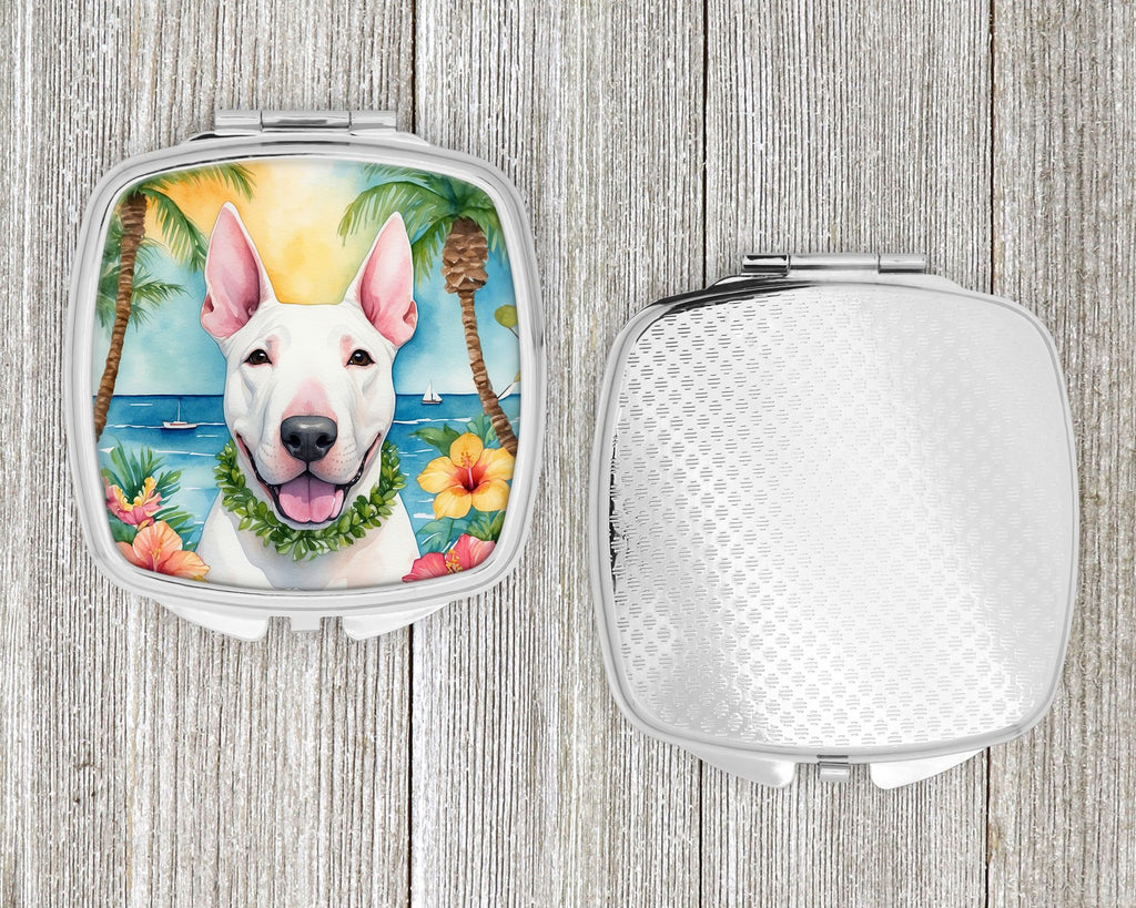 English Bull Terrier Luau Folding Mirror