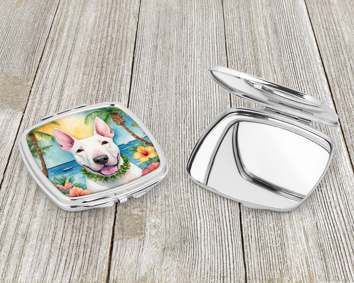 English Bull Terrier Luau Folding Mirror