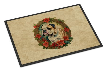 English Bulldog Christmas Entryway Doormat