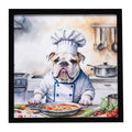 English Bulldog Chef Framed Wall Art