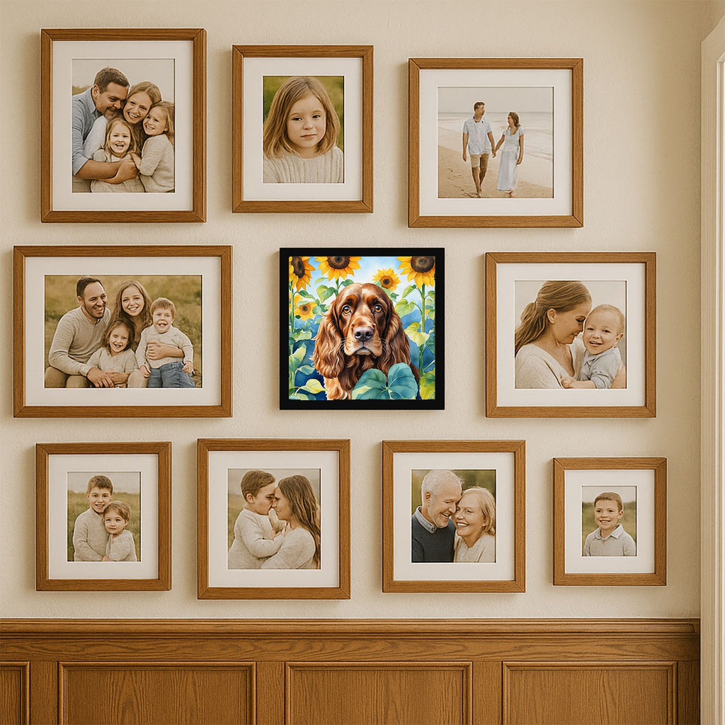 English Cocker Spaniel in Sunflowers Framed Wall Art