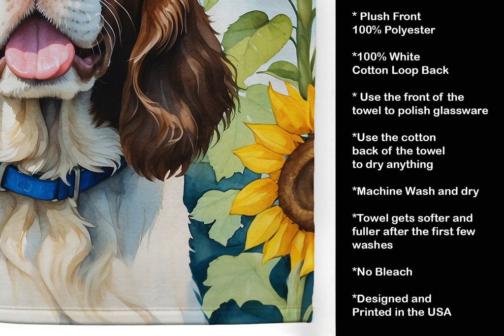 English Springer Spaniel Sunflower Kitchen Towel