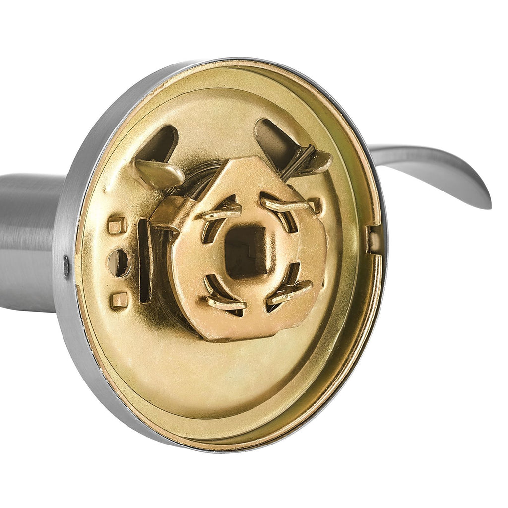Keyed Alike Entry Door Locksets with Deadbolt, 5-Pack Satin Nickel Combo for Front Entrance
